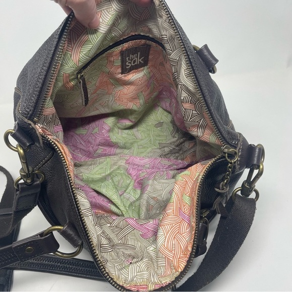 The Sak Leather Hobo Bag – Brown  Crossbody & Arm Straps - Picture 6 of 16